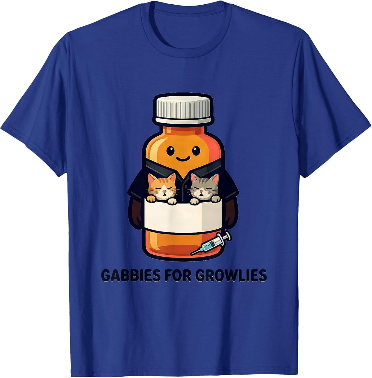 Men's Gabbies For Growlies Funny Vet Tech Veterinary Medicine T-Shirt - Royal Blue