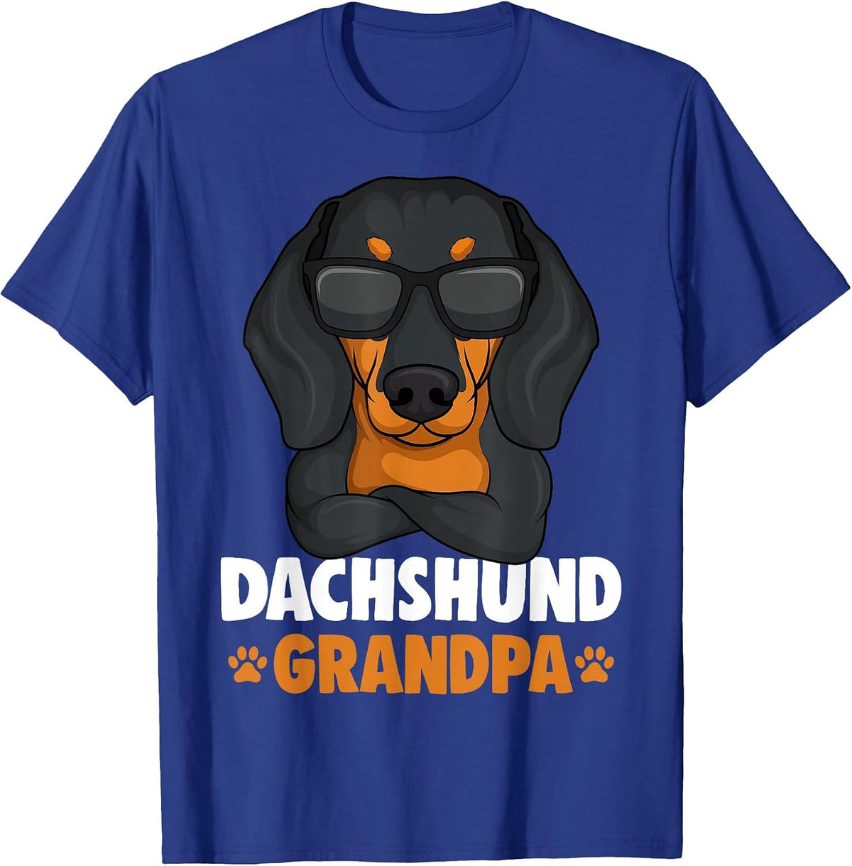 Dachshund Grandpa Weenie Dog Weiner Dog T-Shirt - Royal Blue