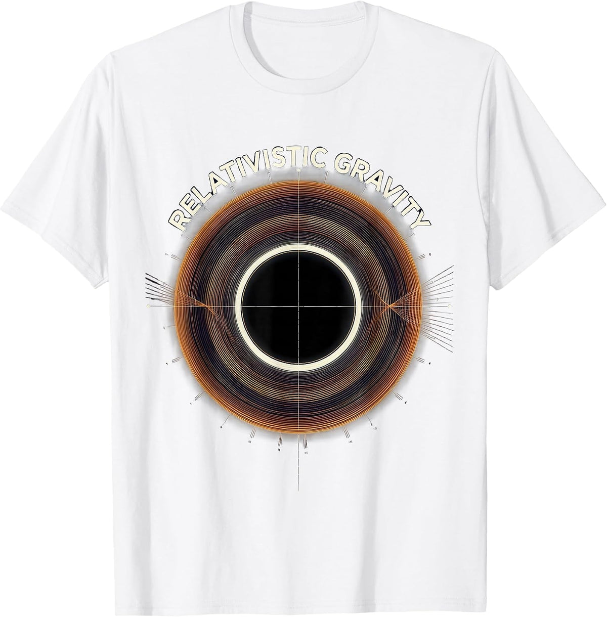 Men's Relativistic Gravity Black Hole Physics Astrophysics Science T-Shirt - White