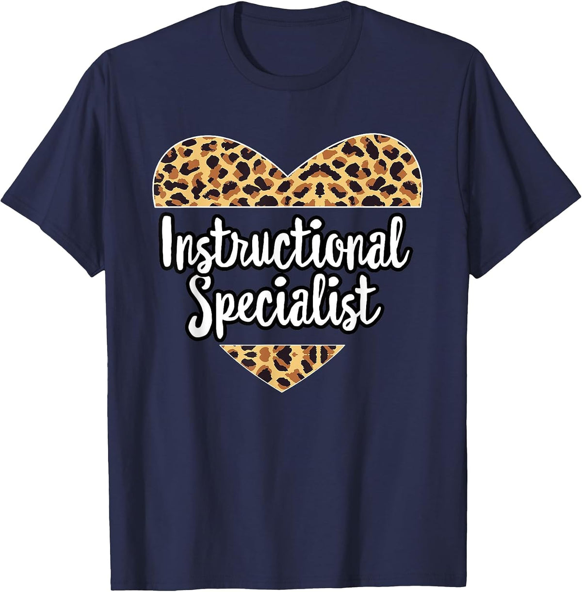 Cute Coach Crew Group Team Matching Instructional Specialist T-Shirt - Navy Blue