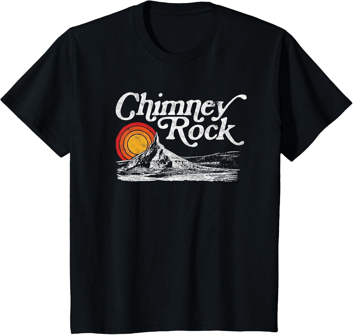 Chimney Rock Nebraska - Retro Vintage Graphic Shirt T-Shirt - Black