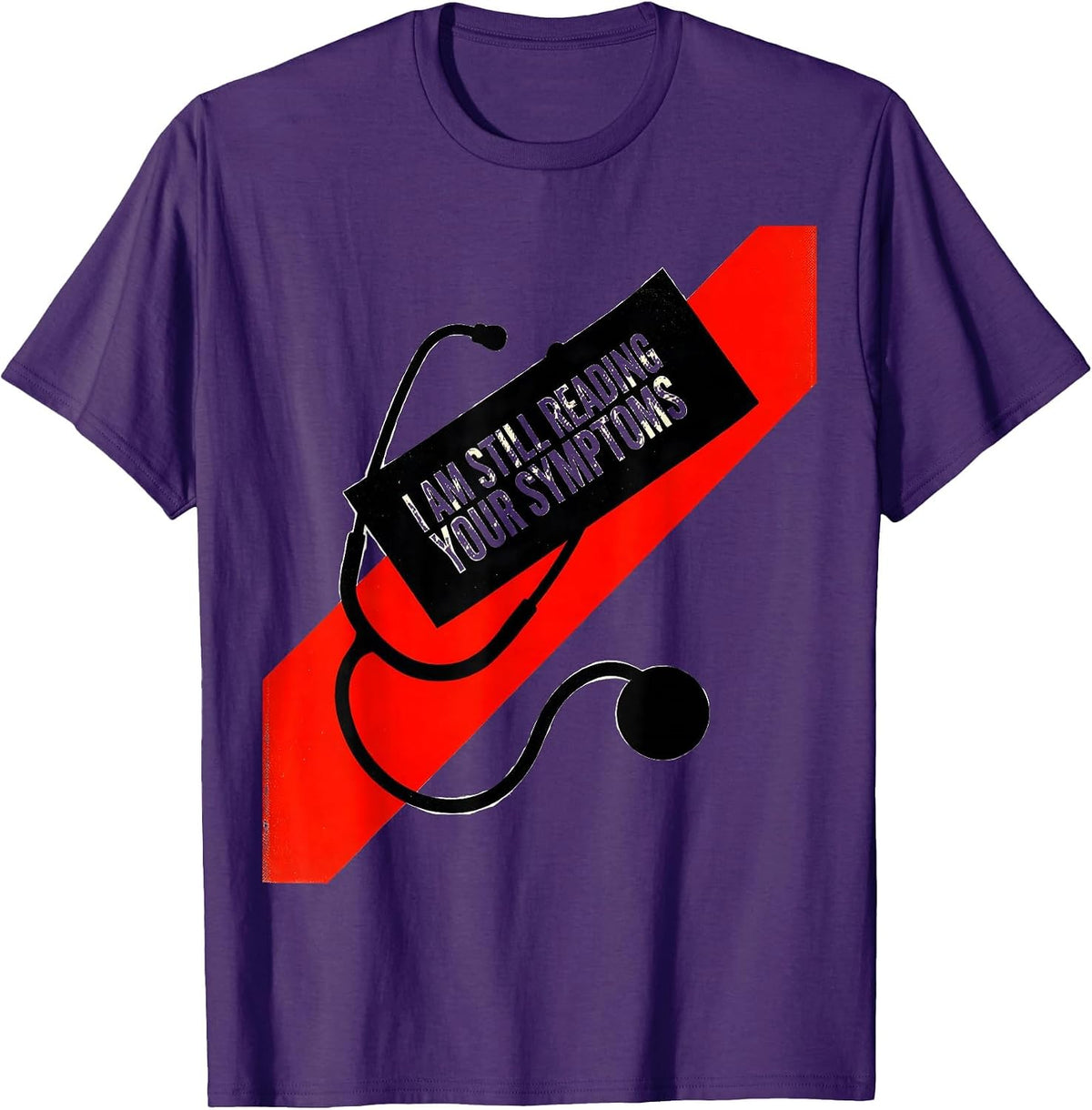 Men's I Am Still Reading Your Symptoms Funny Mechanic Auto Repair T-Shirt - Purple