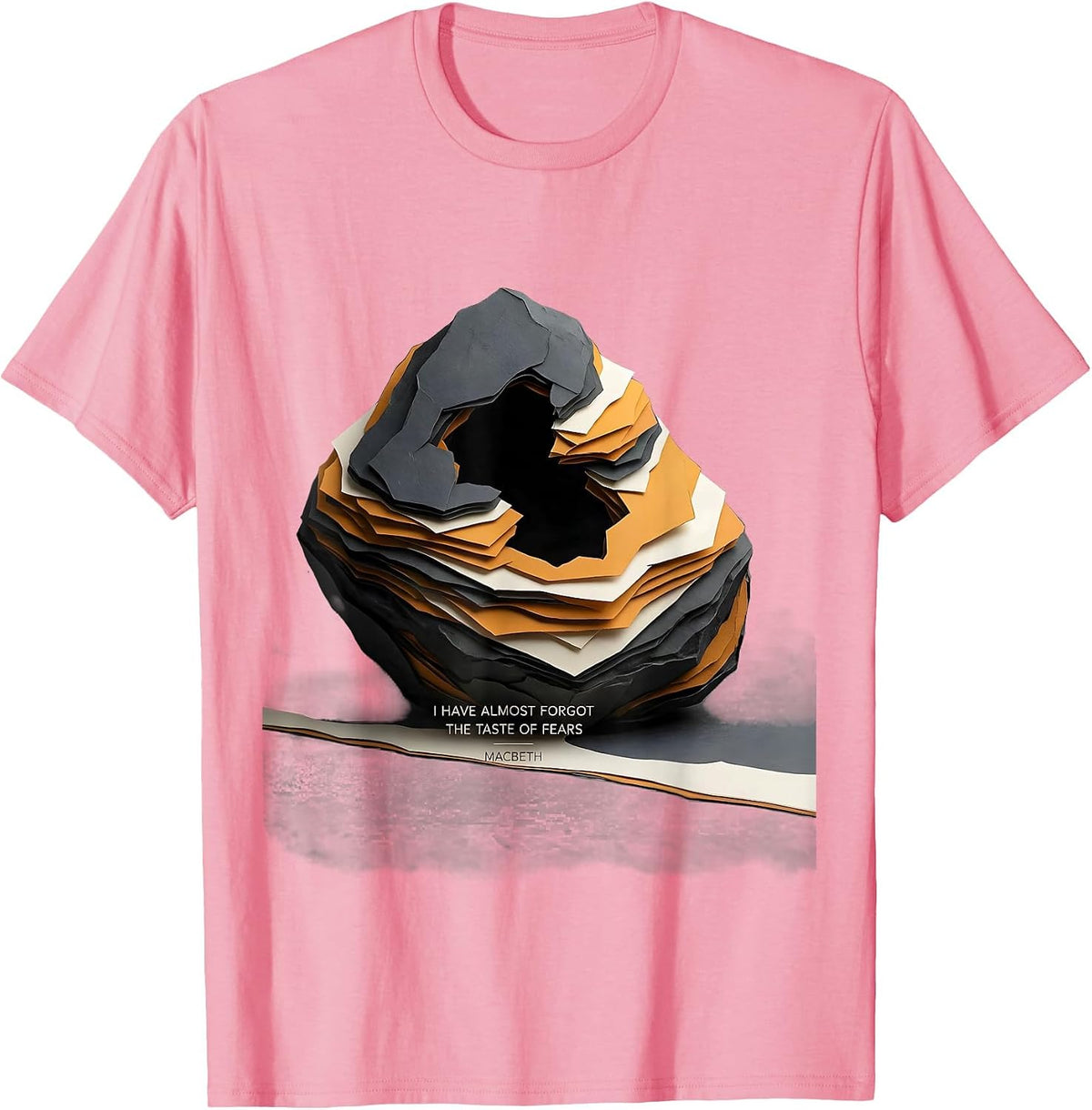 Men's I Have Almost Forgot The Taste Of Fears Macbeth Literary T-Shirt - Pink