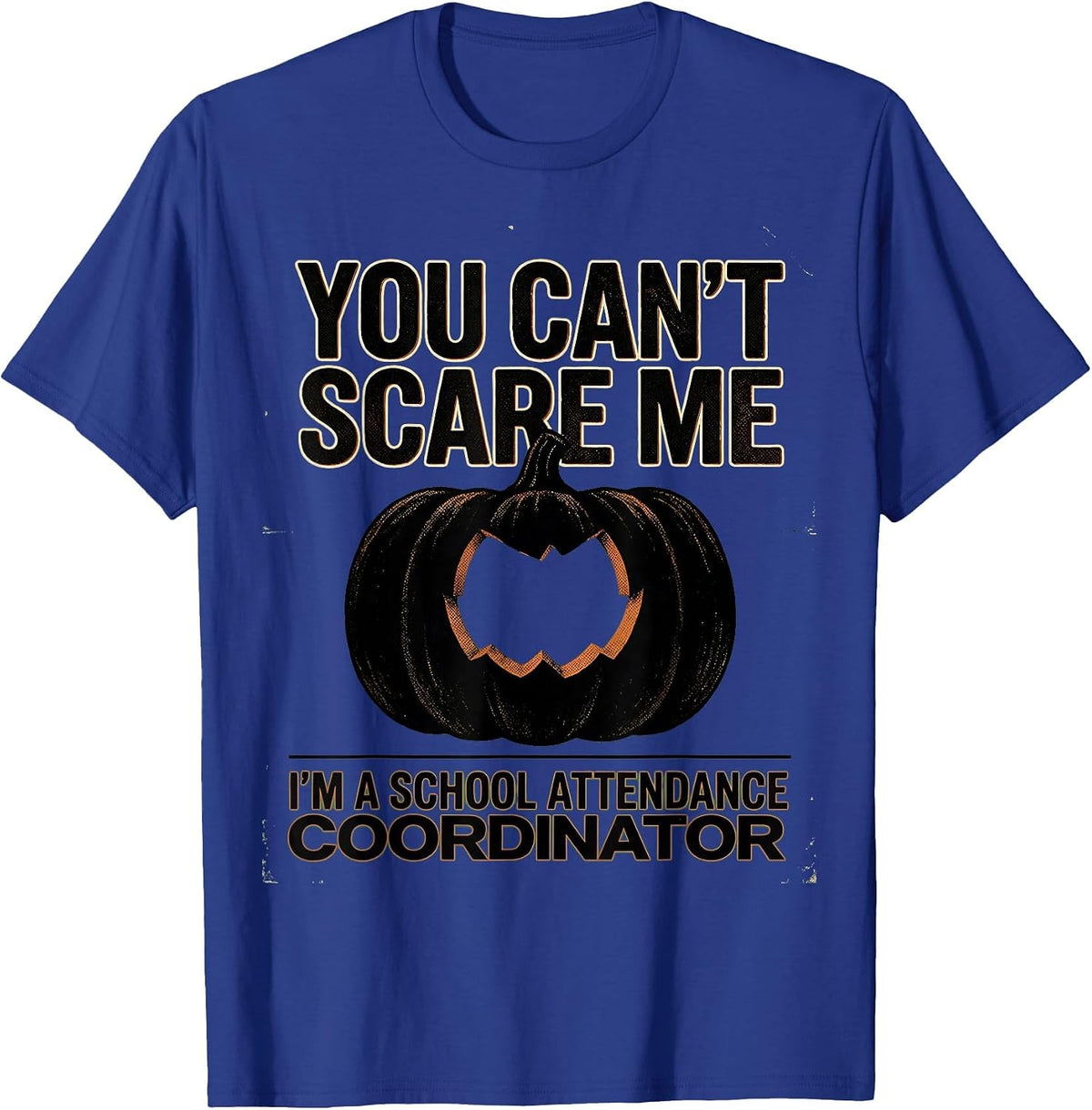 Men's You Can't Scare Me I'm a School Attendance Coordinator T-Shirt - Royal Blue