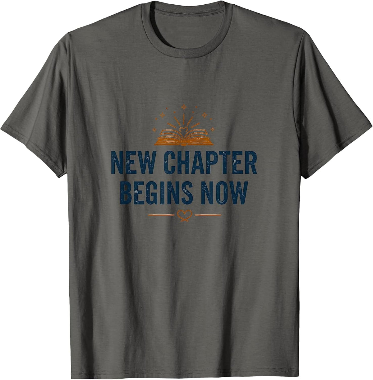 New Chapter Begins Now Inauguration Day Design T-Shirt - Asphalt Grey