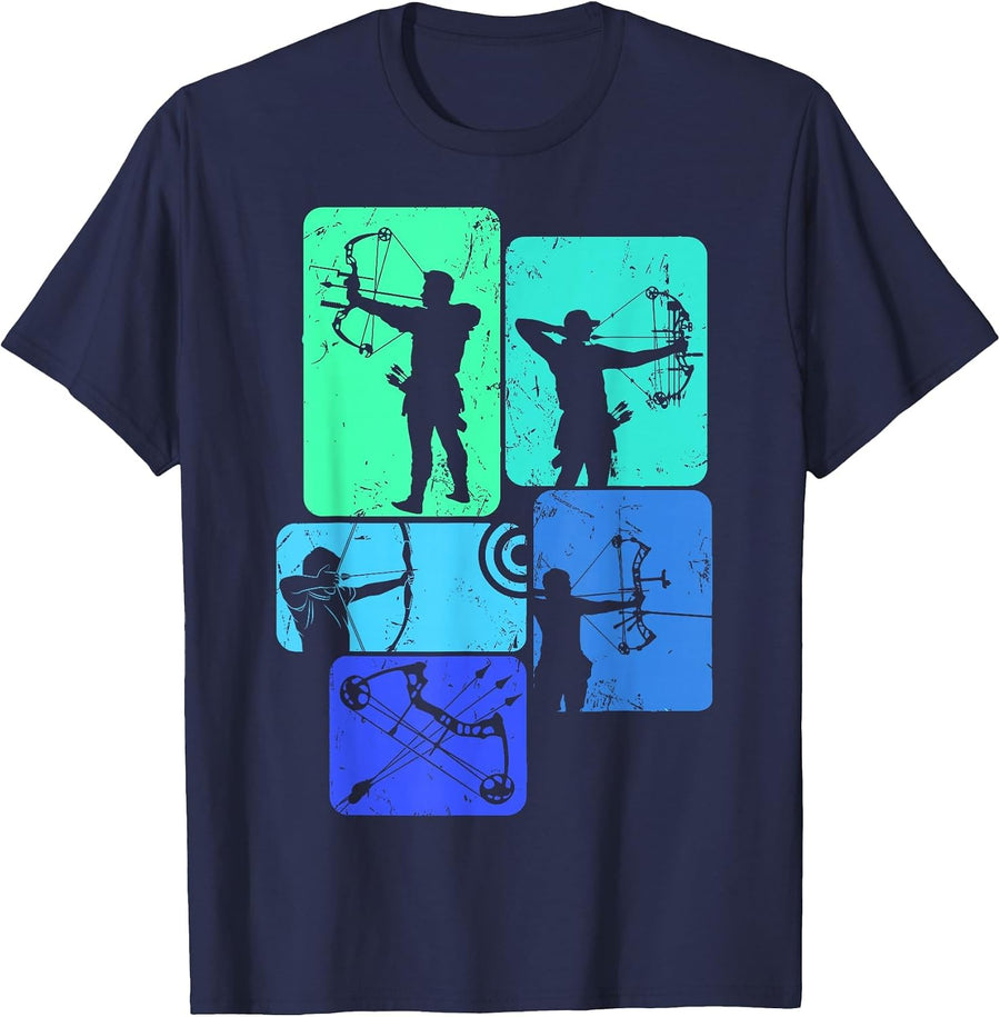 Archery Archer Men Boys Kids T-Shirt - Navy Blue