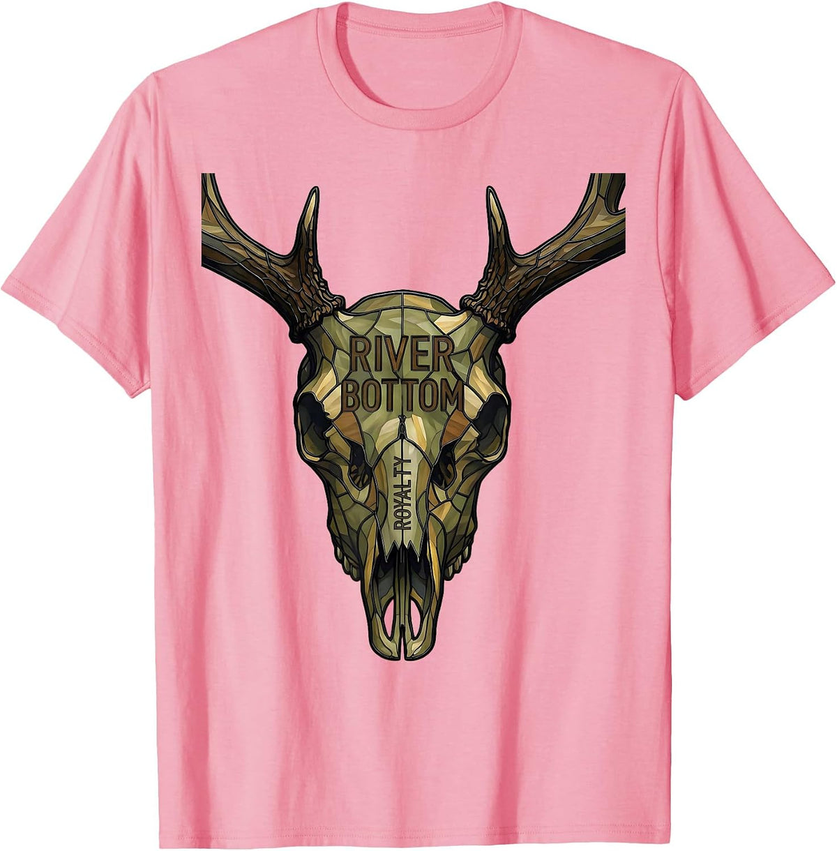 Men's River Bottom Royalty Bottomland Camo Design T-Shirt - Pink