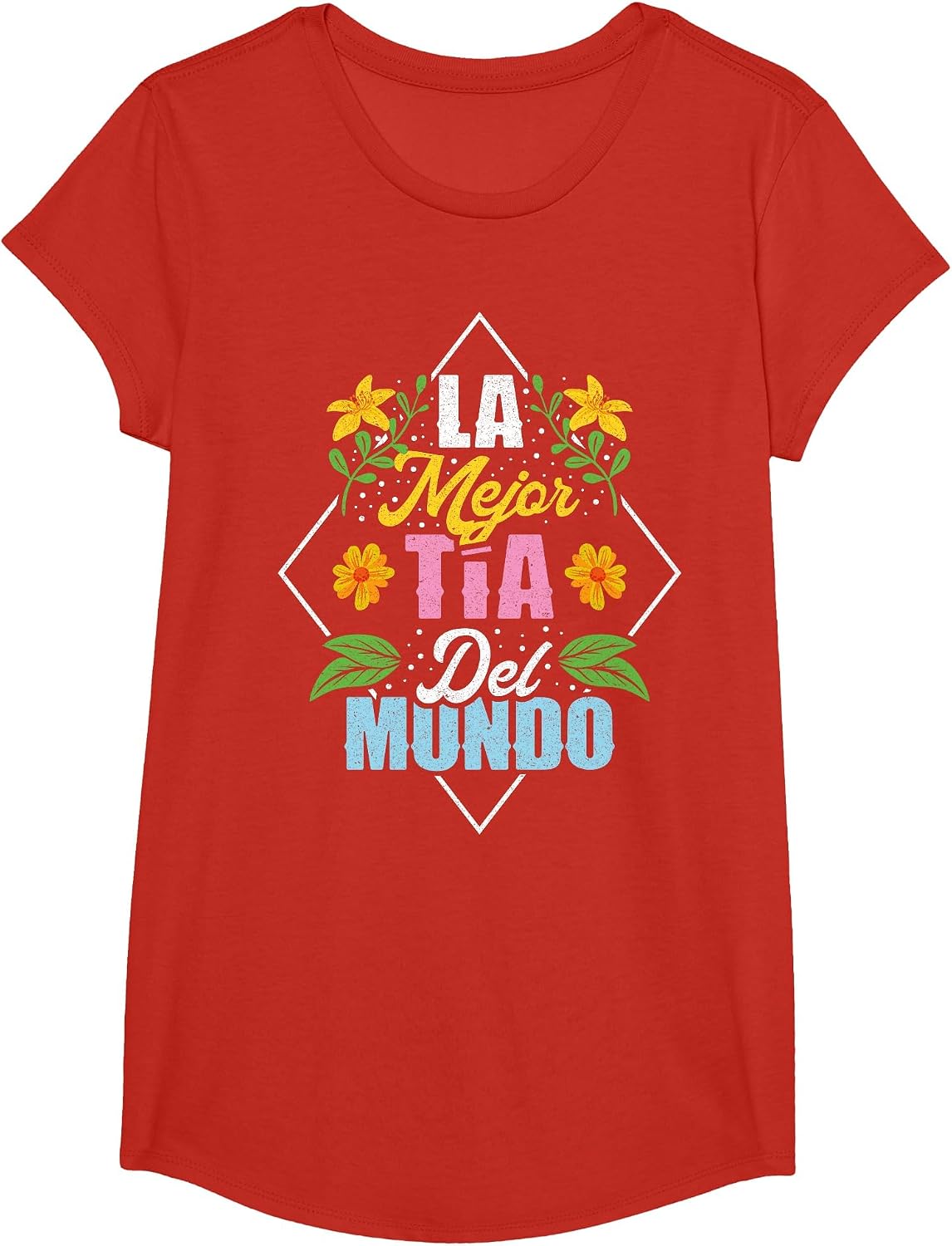 Tía Camiseta Regalos Día de la Madre La Mejor Tia T-Shirt - Girls Red