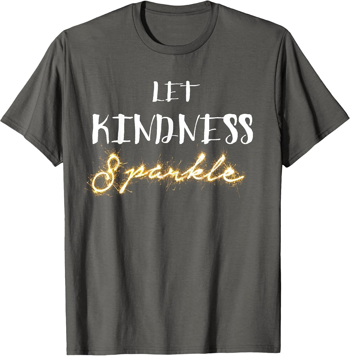 Let Kindness Sparkle! No Bullying School Tshirt - Asphalt Grey