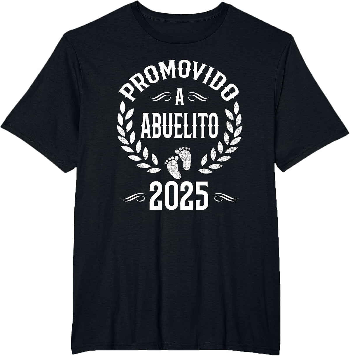 Promovido A Abuelito 2025 Spanish Grandpa Announcement T-Shirt - Black