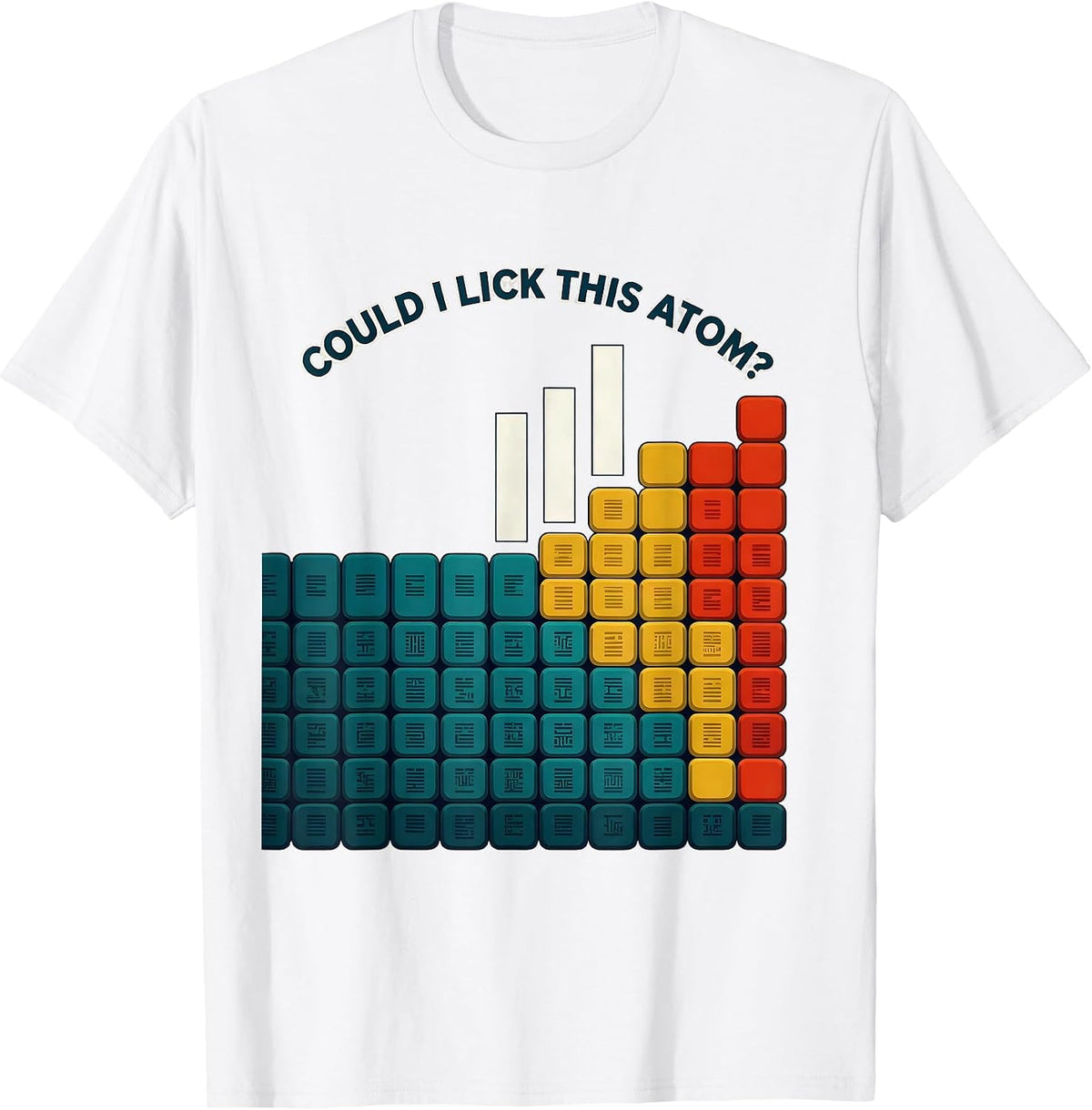 Men's Could I Lick This Atom Funny Periodic Table Science Teacher T-Shirt - White