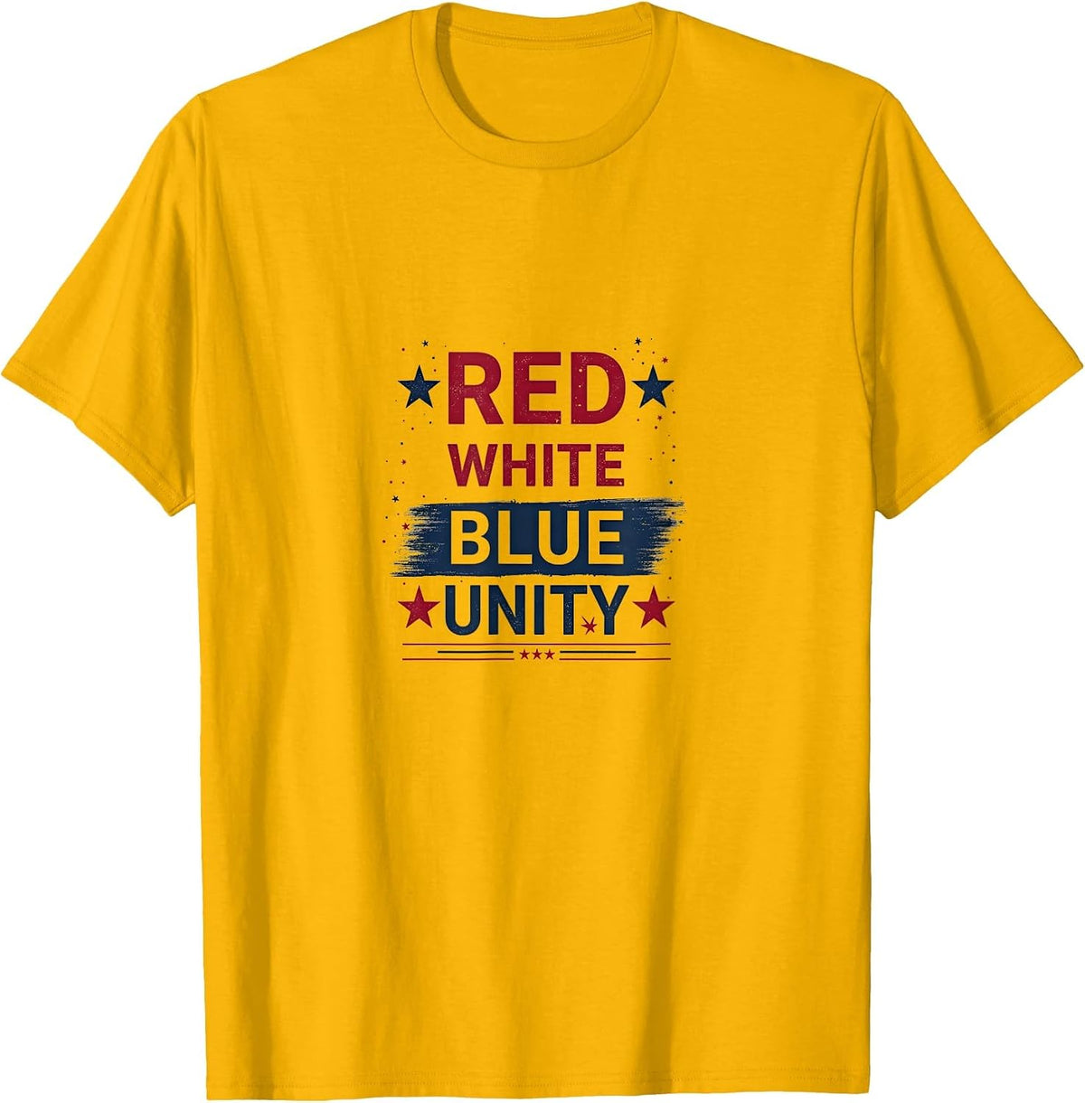 Red White Blue Unity Inauguration Day 2025 T-Shirt - Golden Yellow