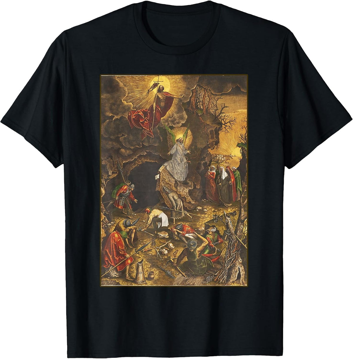 The Resurrection of Jesus Christ T-Shirt, Men, Black, Small - As Pictured