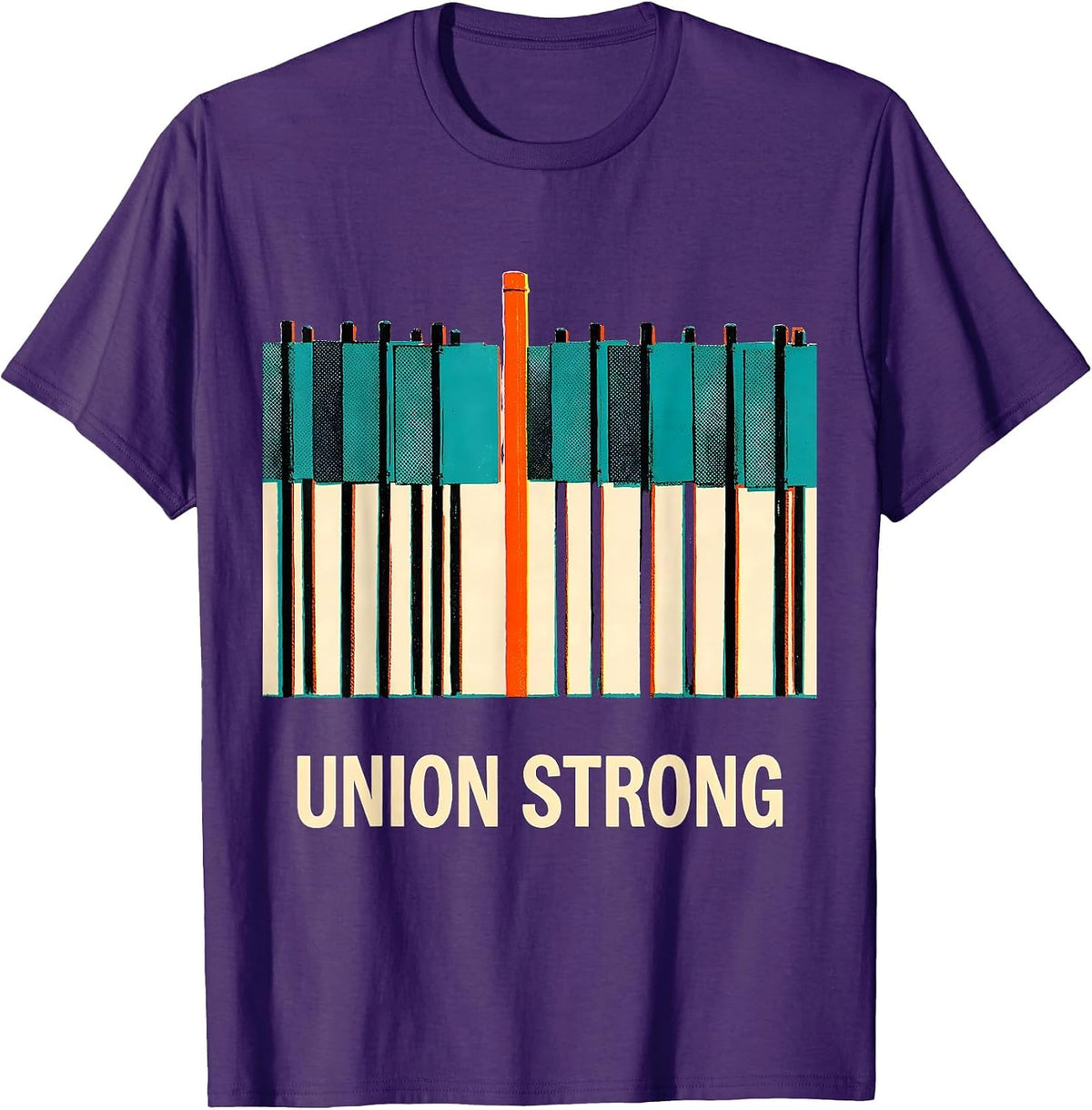 Union Strong Labor Day Skilled Union Worker T-Shirt - Purple