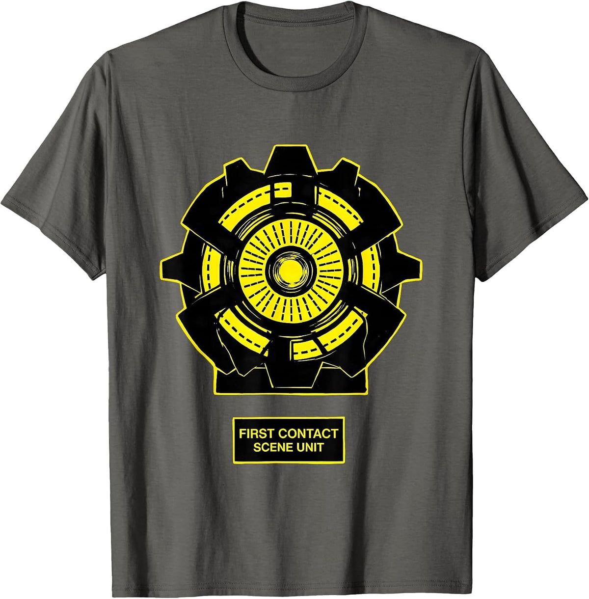 Men's First Contact Scene Unit Funny EMT Paramedic EMS Gift T-Shirt - Asphalt Grey