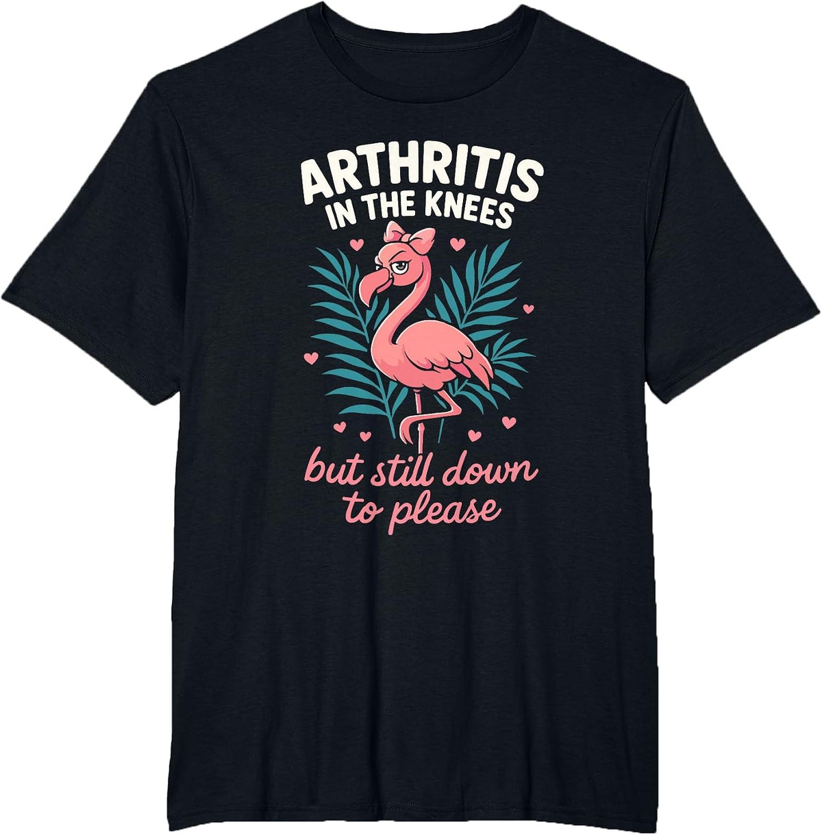 Funny Humor Grandma Grandmother Joke Arthritis in The Knees T-Shirt - Black