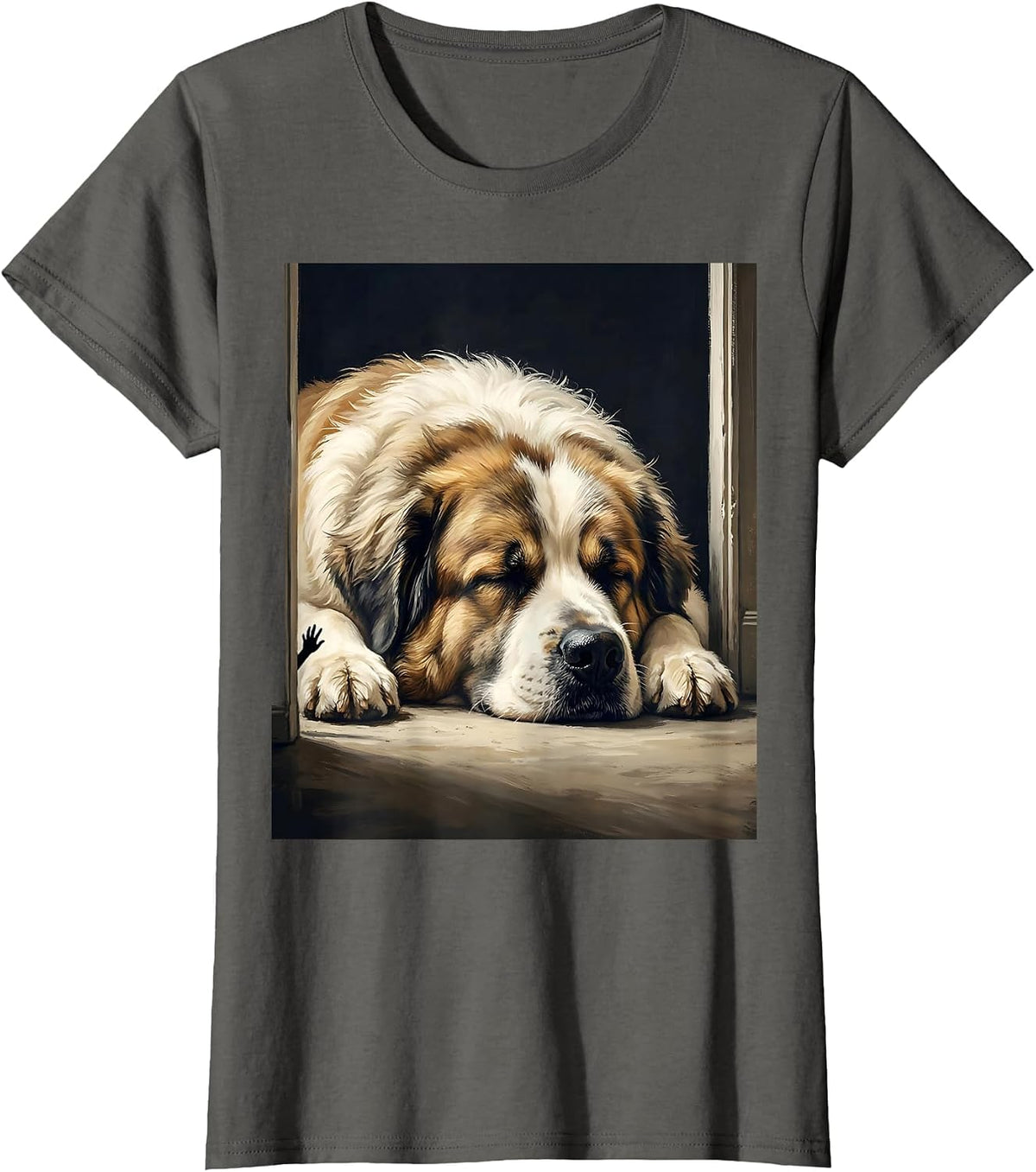 Women's Great Pyrenees Dog Owner Stubborn Funny Gift T-Shirt - Asphalt Grey