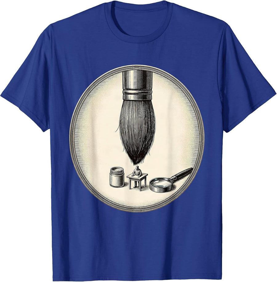 Artistic Miniature Painter Hobbyist Gift Humor T-Shirt - Royal Blue