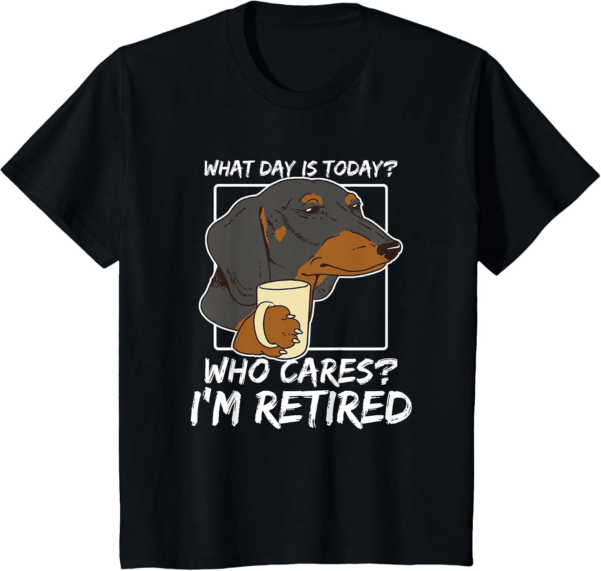 Dachshund Owner Retirement T-Shirt - Black