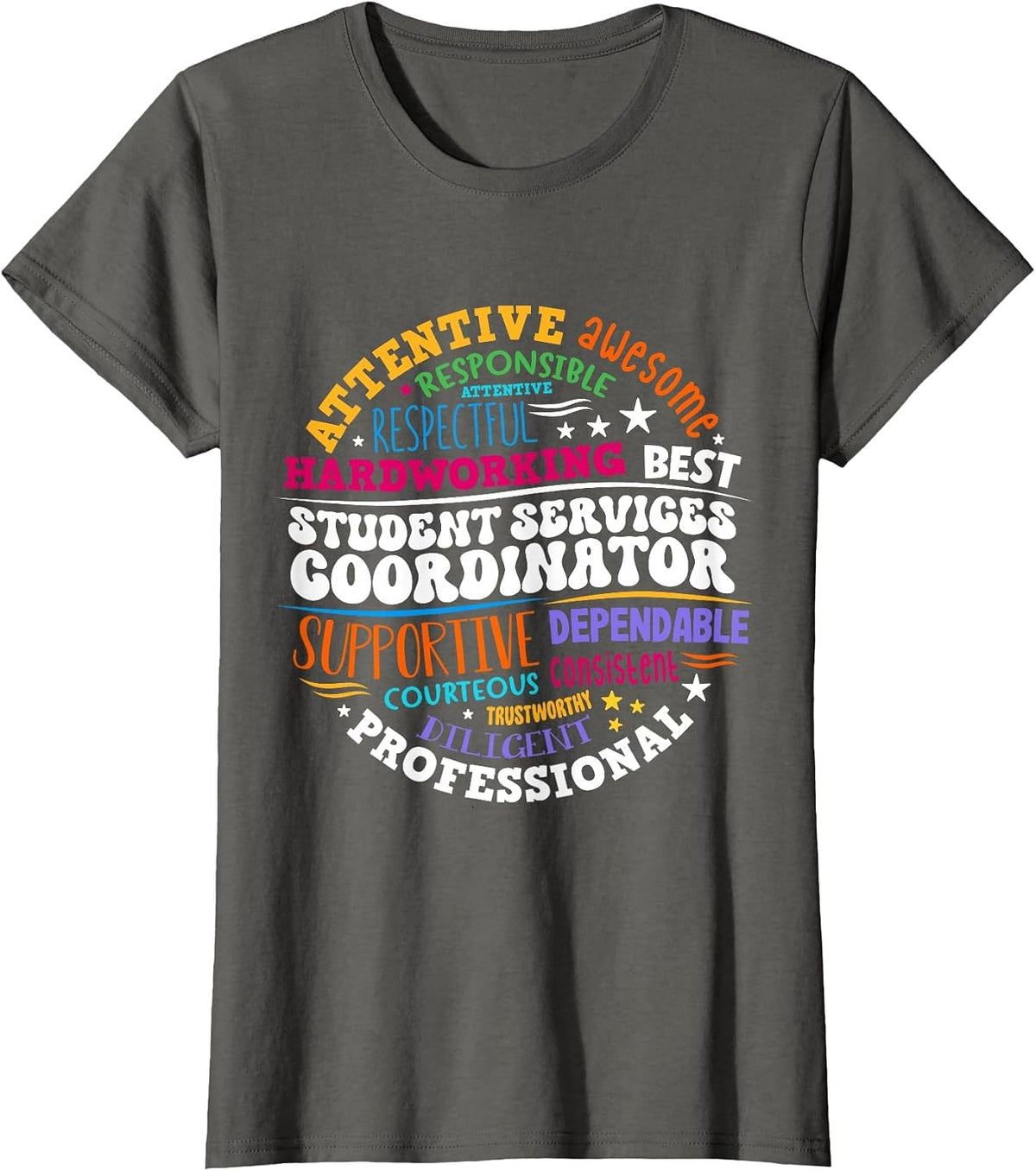 Student Services Coordinator T-Shirt - Asphalt Grey