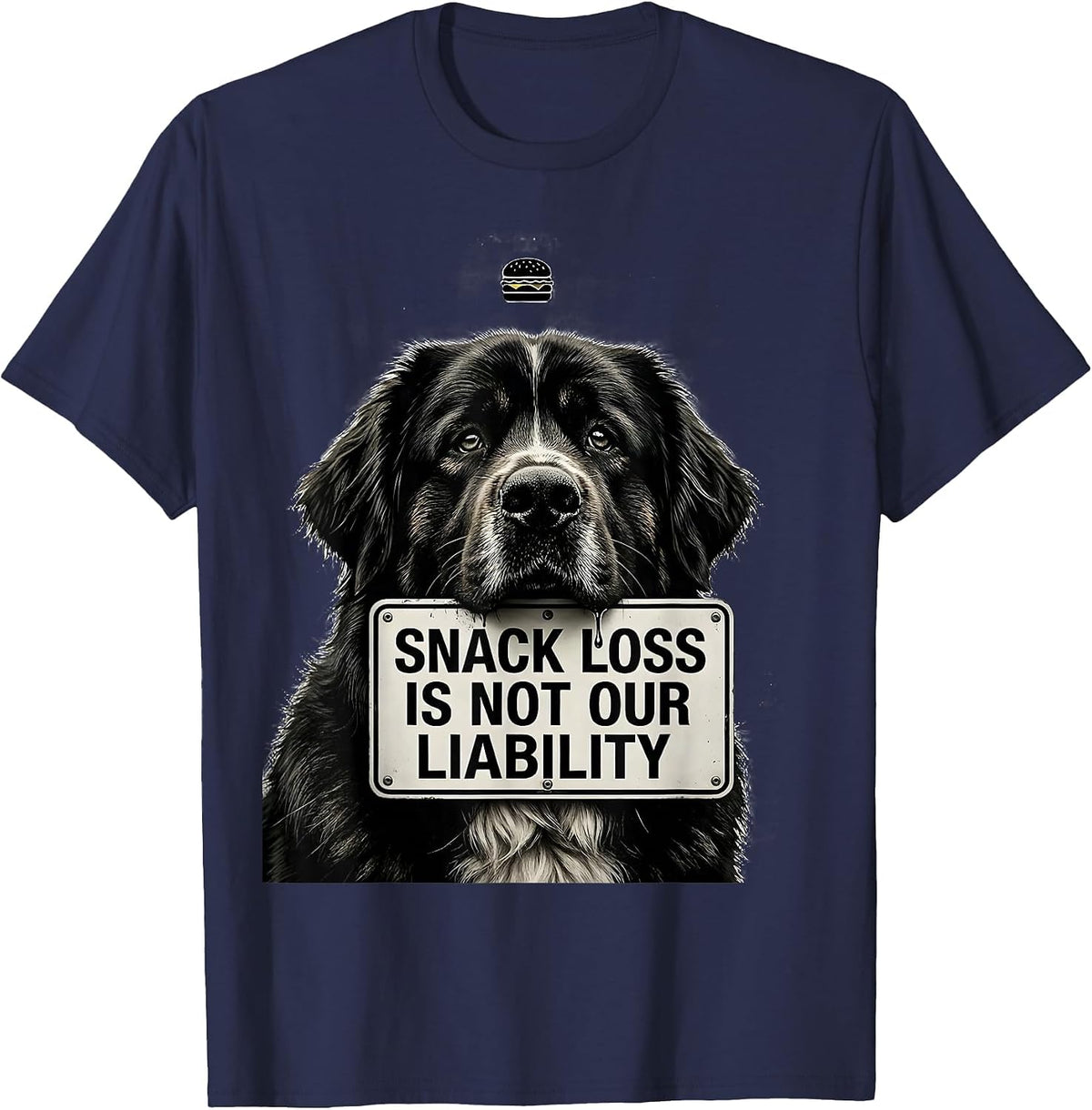 Snack Loss Is Not Our Liability Funny Great Pyrenees Dog Mom T-Shirt - Navy Blue
