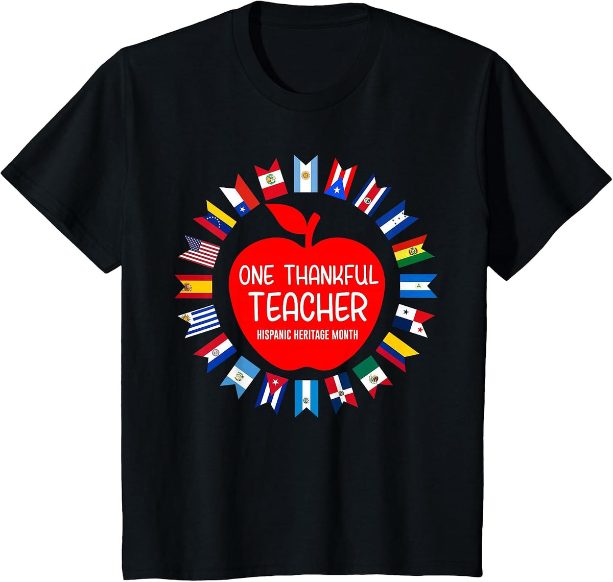 Teacher National Hispanic American Heritage Month 2023 T-Shirt - Black