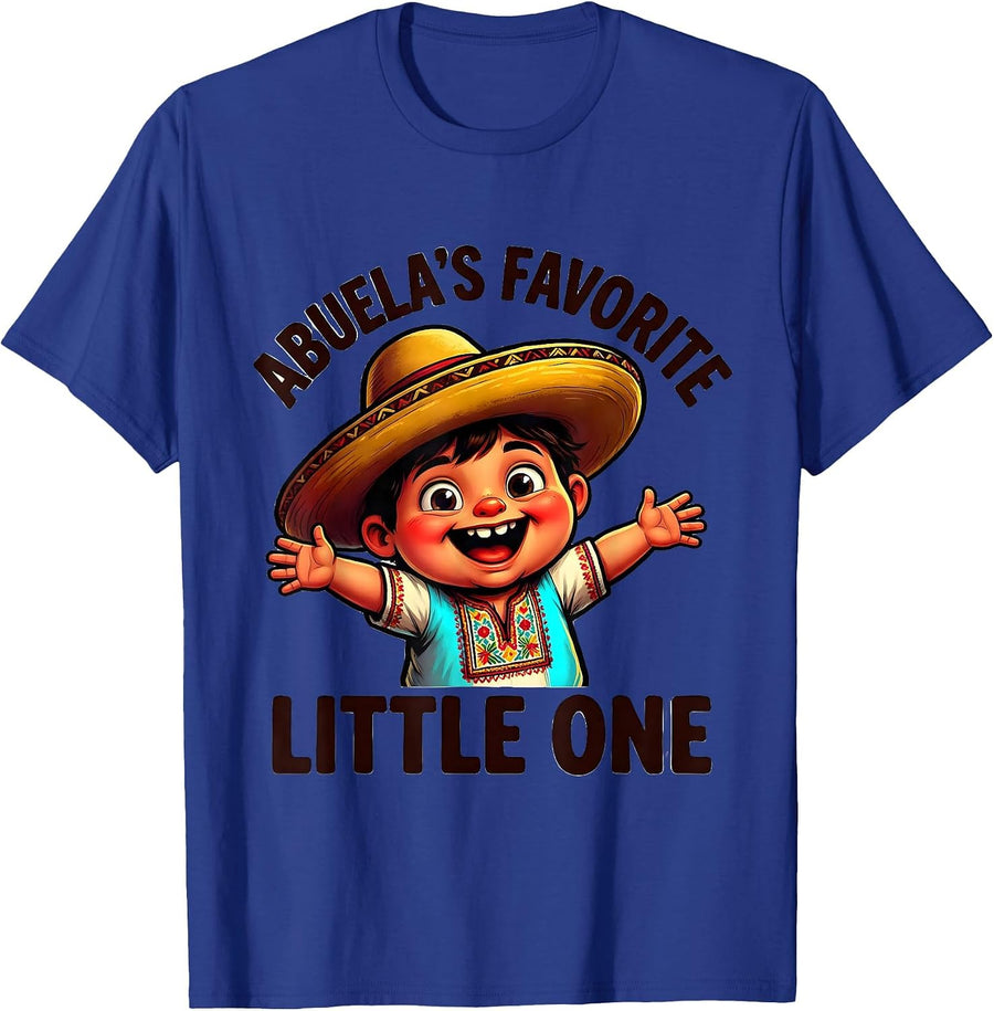 Abuela's Favorite Little One Mexican Kids Design T-Shirt - Royal Blue