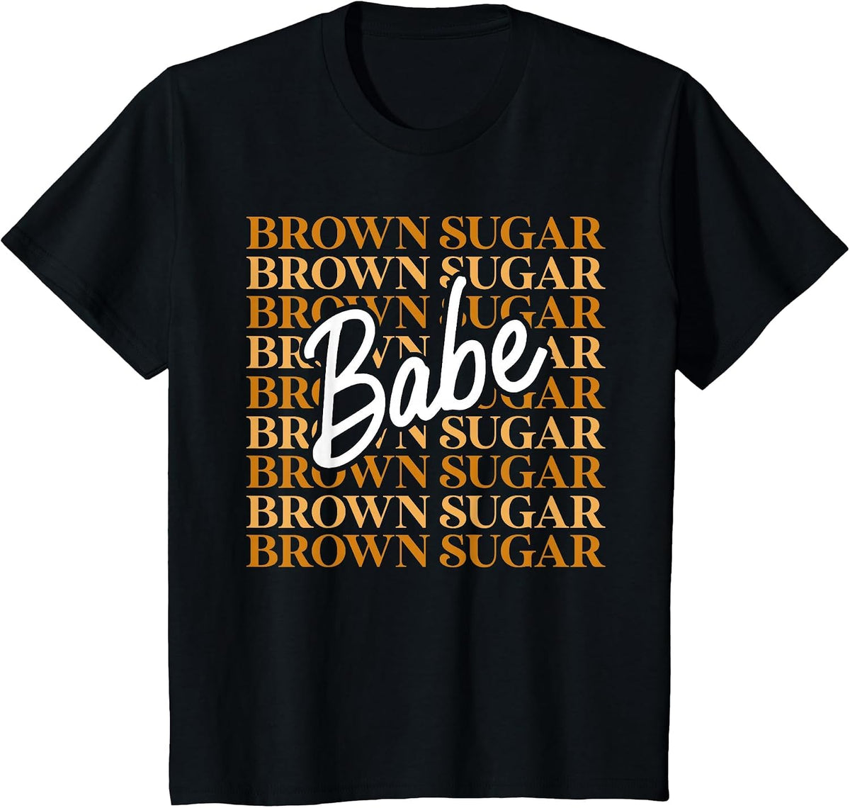 Brown Sugar Babe Black African Melanin Pride Retro Vintage T-Shirt - Black