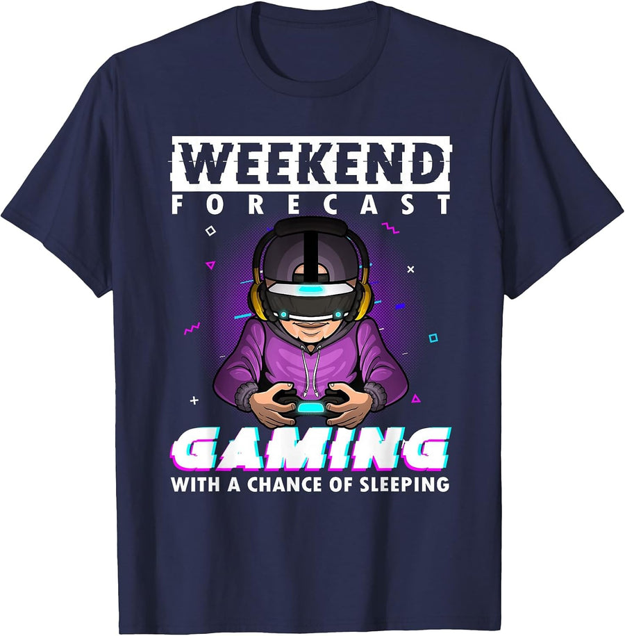 Funny Video Game Design for Men Women Video Gamer Gaming T-Shirt - Navy Blue