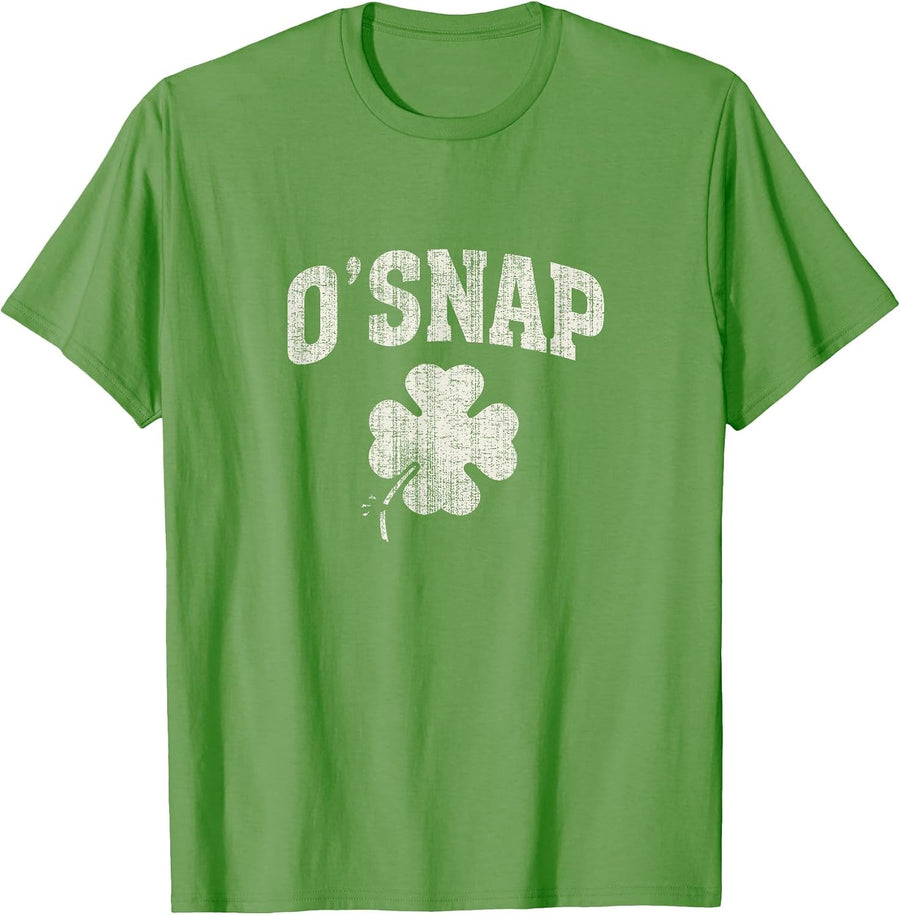 O'snap Shamrock St.Patrick's Day T-Shirt - Grass Green