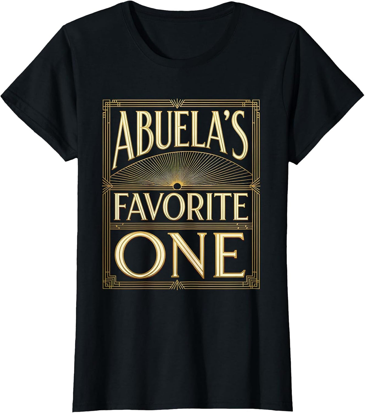 Women's Abuela's Favorite One Mexico Kids Design T-Shirt - Black