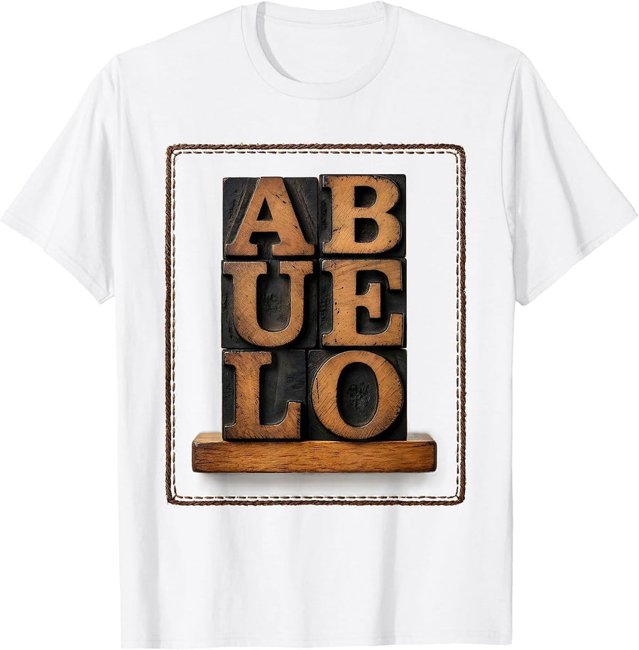 Abuelo Funny Grandparent Role Gift Grandparents Day T-Shirt - White