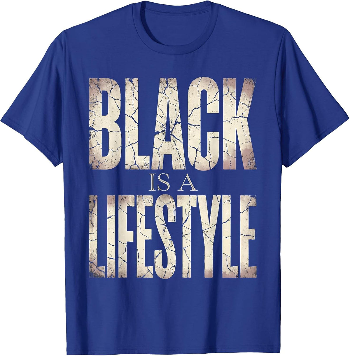 Black Is A Lifestyle Goth Dark Aesthetic Design T-Shirt - Royal Blue