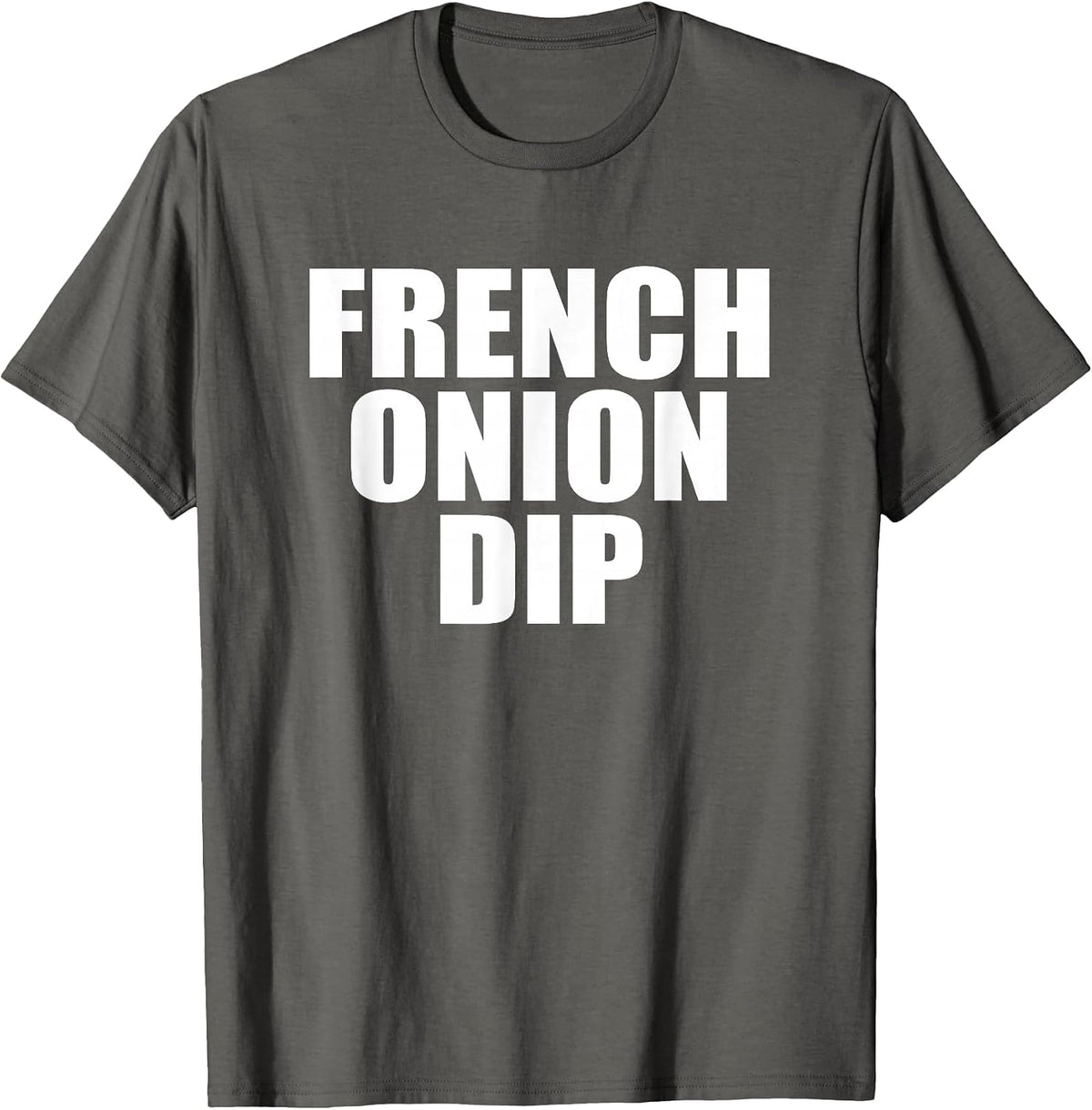 French Onion Dip Lazy Halloween Costume Matching Couples T-Shirt - Asphalt Grey