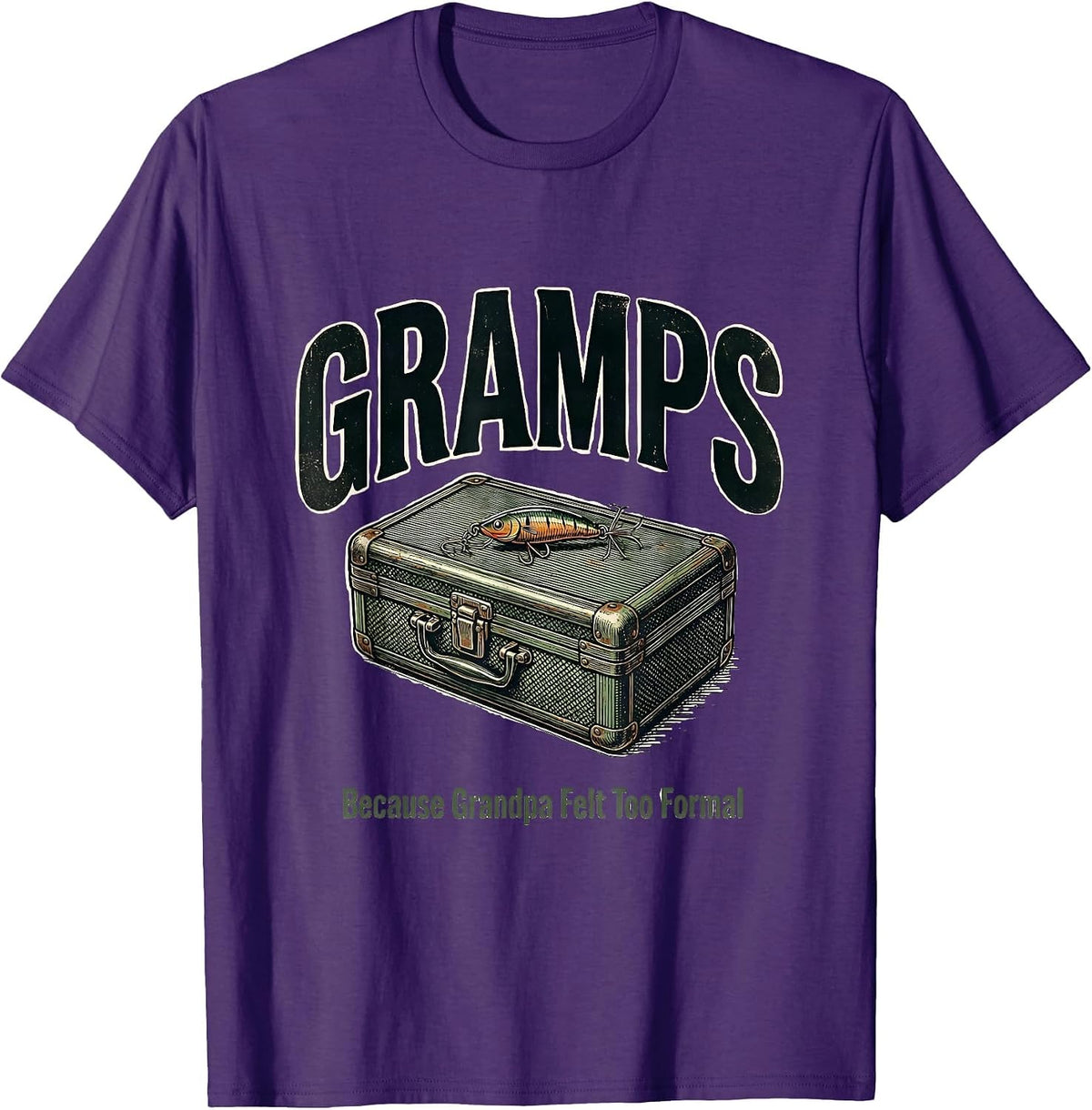Men's Gramps, Because Grandpa Felt Too Formal Vintage T-Shirt - Purple