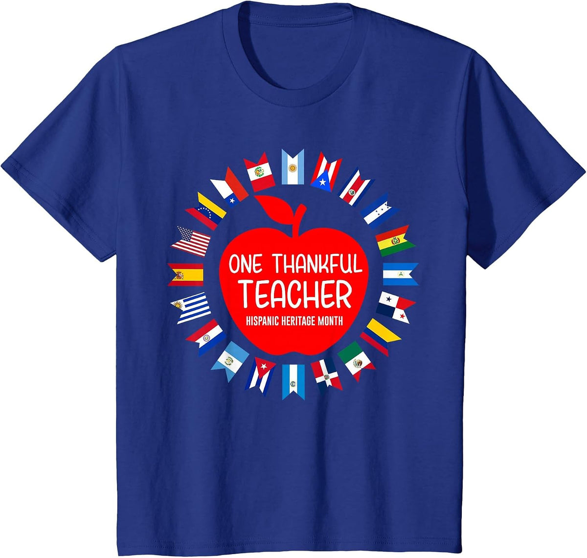 Teacher National Hispanic American Heritage Month 2023 T-Shirt - Royal Blue