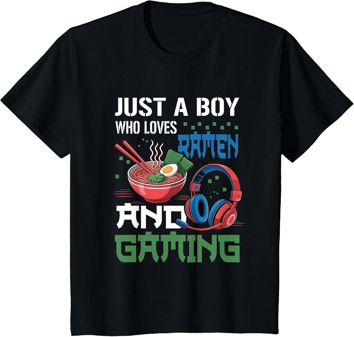 Anime Video Game T-Shirt - Black
