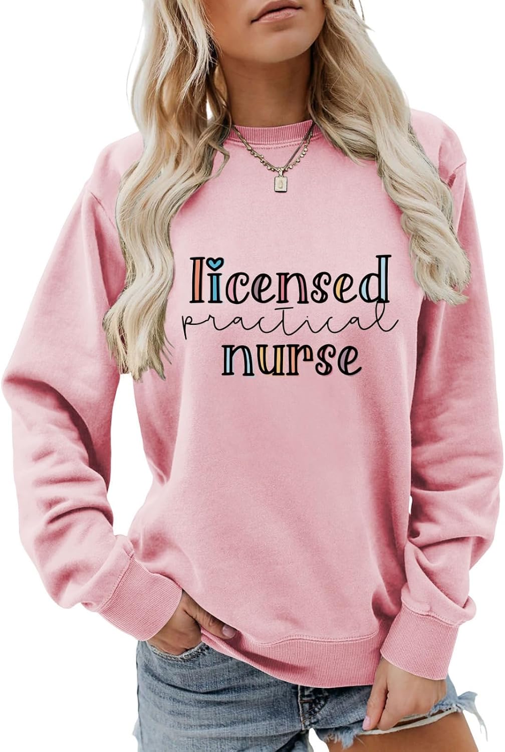 Licensed Practical Nurse Sweatshirt, Women Retro Crewneck Sweater LPN Graduate Nursing School Shirt LPN Nurse Gifts - 12