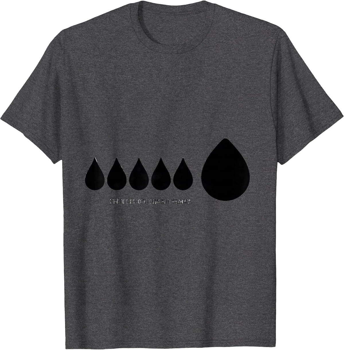 Men's Some Of These Don't Come With Warnings Funny Science Teacher T-Shirt - Dark Heather Grey
