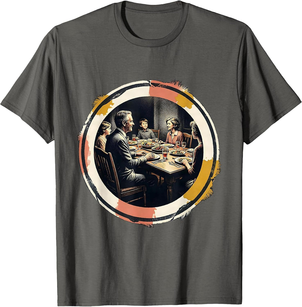 Favorite Son In Law Family Dinner Badge Humor T-Shirt - Asphalt Grey