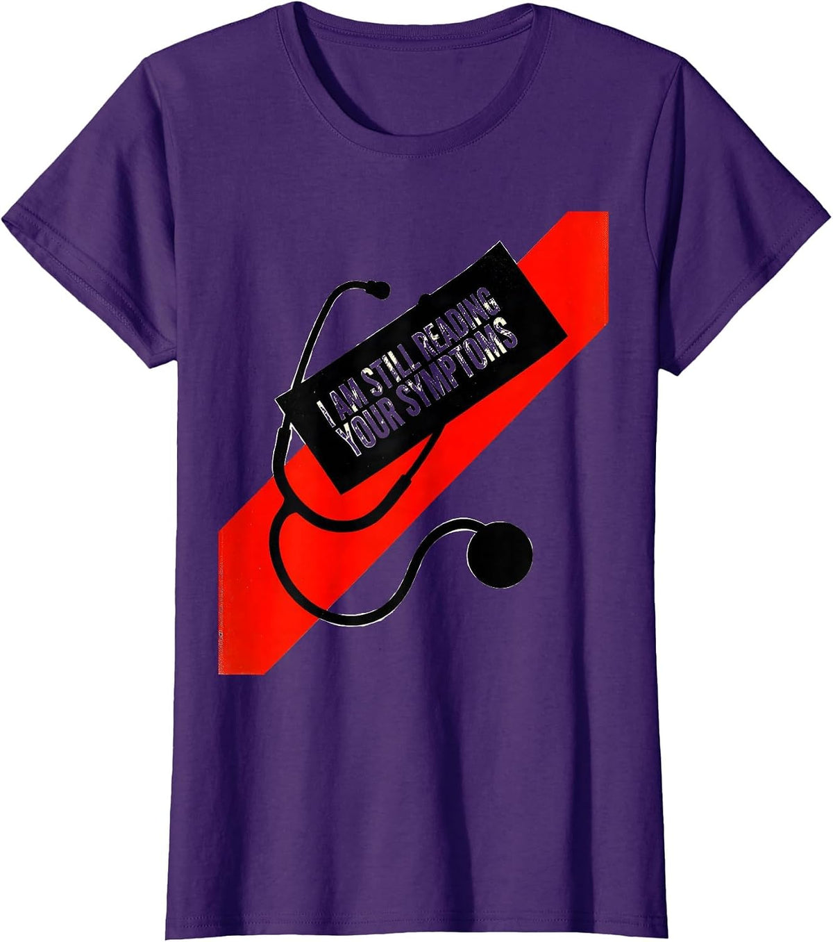 Women's I Am Still Reading Your Symptoms Funny Mechanic Auto Repair T-Shirt - Purple
