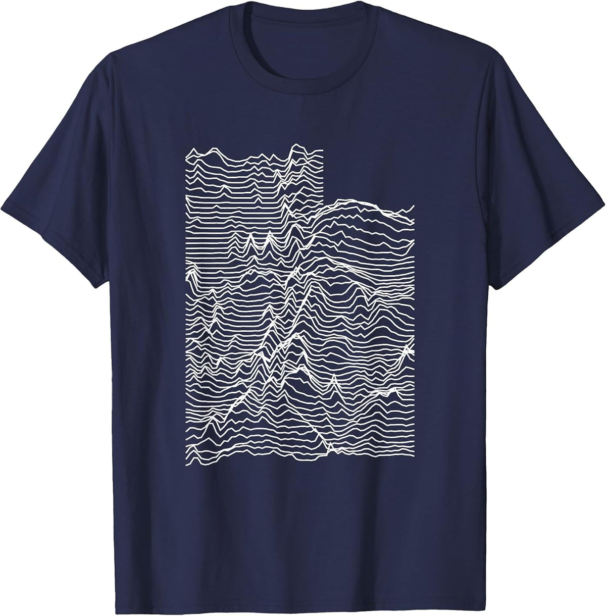 Utah - Unknown Elevations (Without Text) T-Shirt - Navy Blue