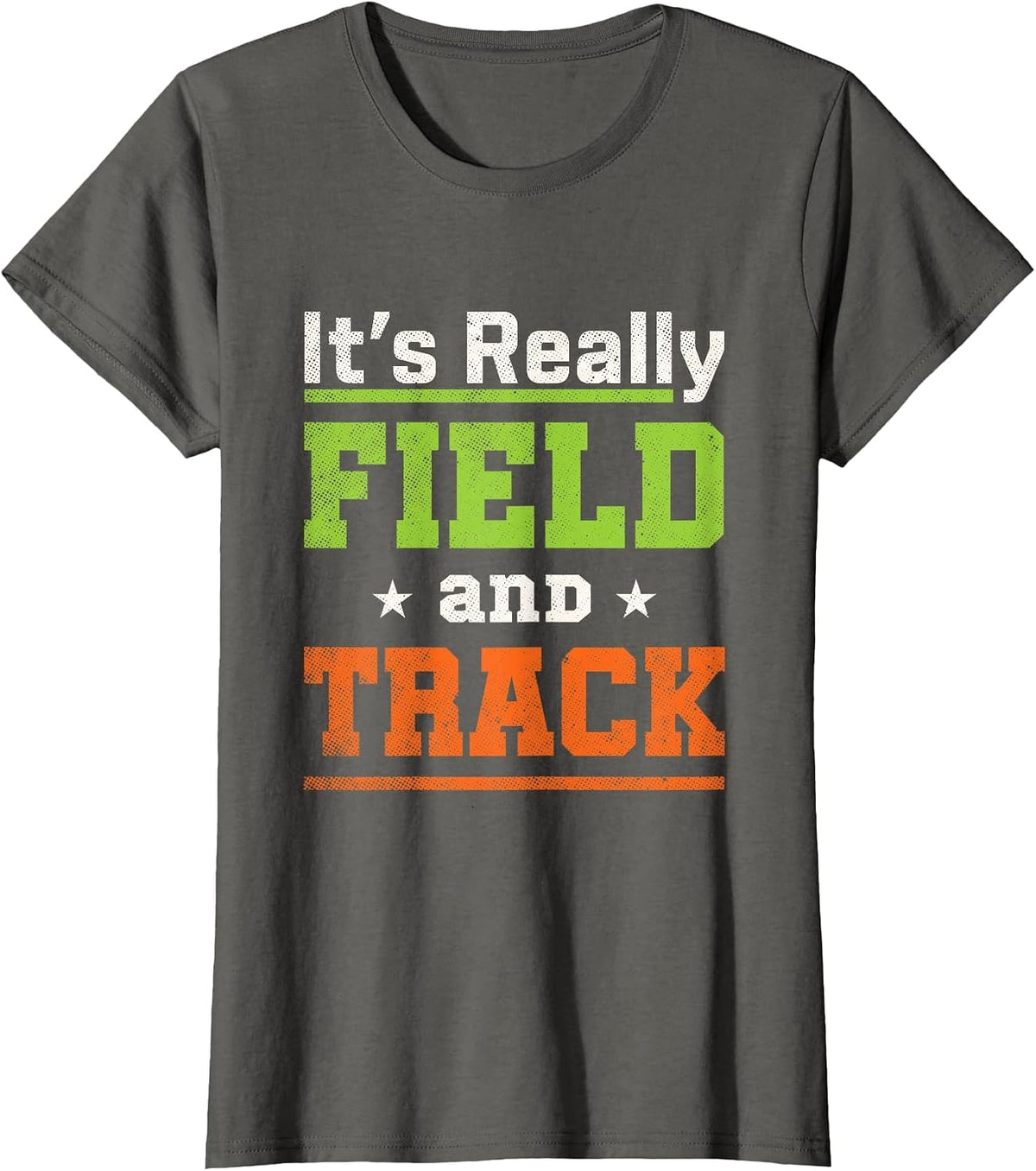 It's Really Field and Track Cool Sport Athlete Track & Field T-Shirt - Asphalt Grey