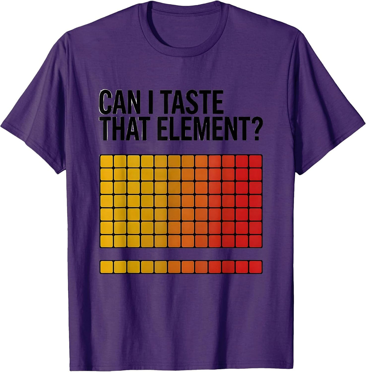 Men's Can I Taste That Element Funny Periodic Table Science T-Shirt - Purple