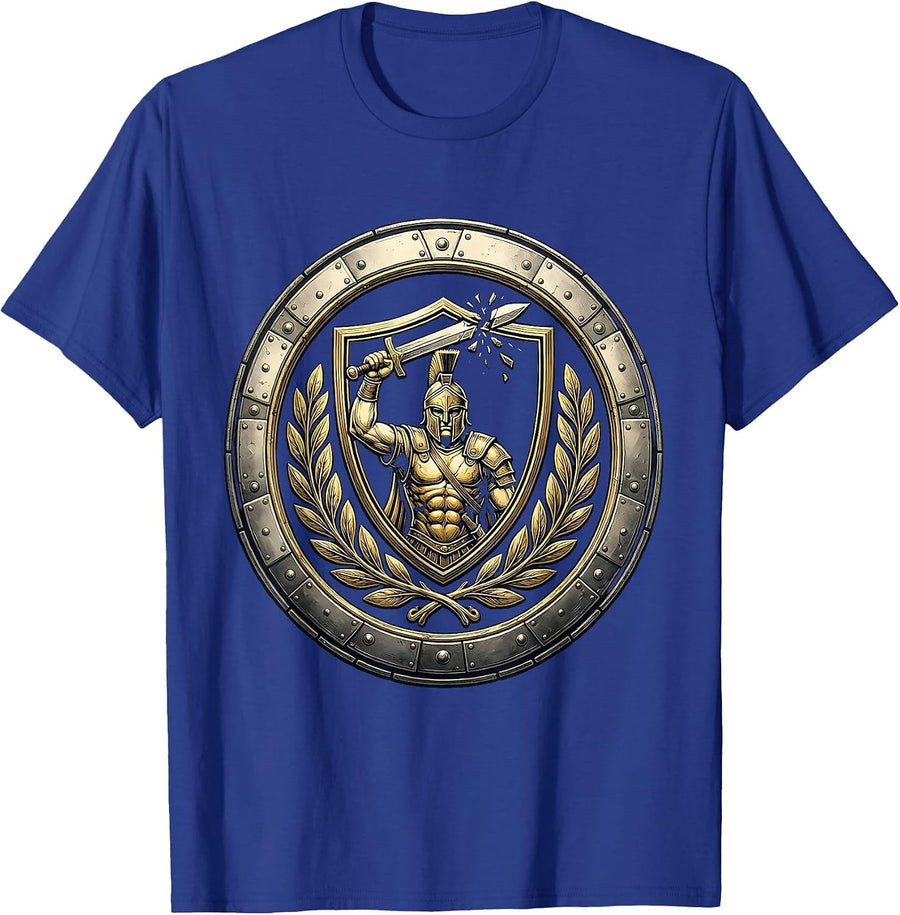 Master Debater Gladiator Broken Sword Triumph T-Shirt - Royal Blue