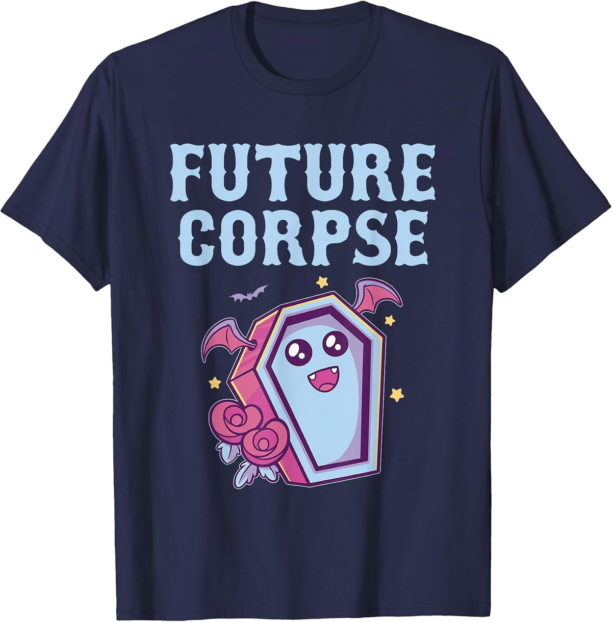 Pastel Goth Lover Witch Aesthetic Wicca Kawaii Occult T-Shirt - Navy Blue