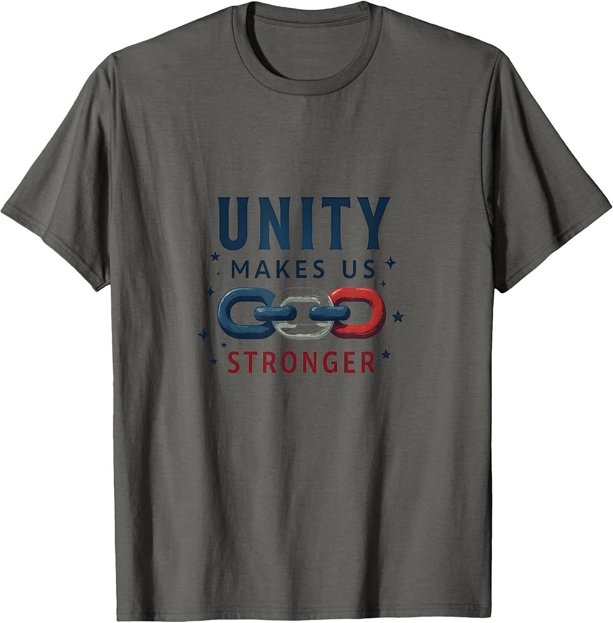 Unity Makes Us Stronger Inauguration Day 2025 T-Shirt - Asphalt Grey