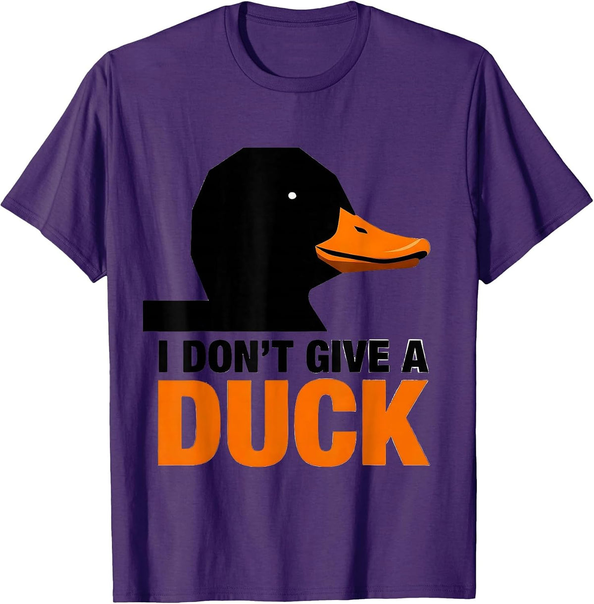 I Don't Give A Duck Funny Duck Humor Novelty Gift T-Shirt - Purple