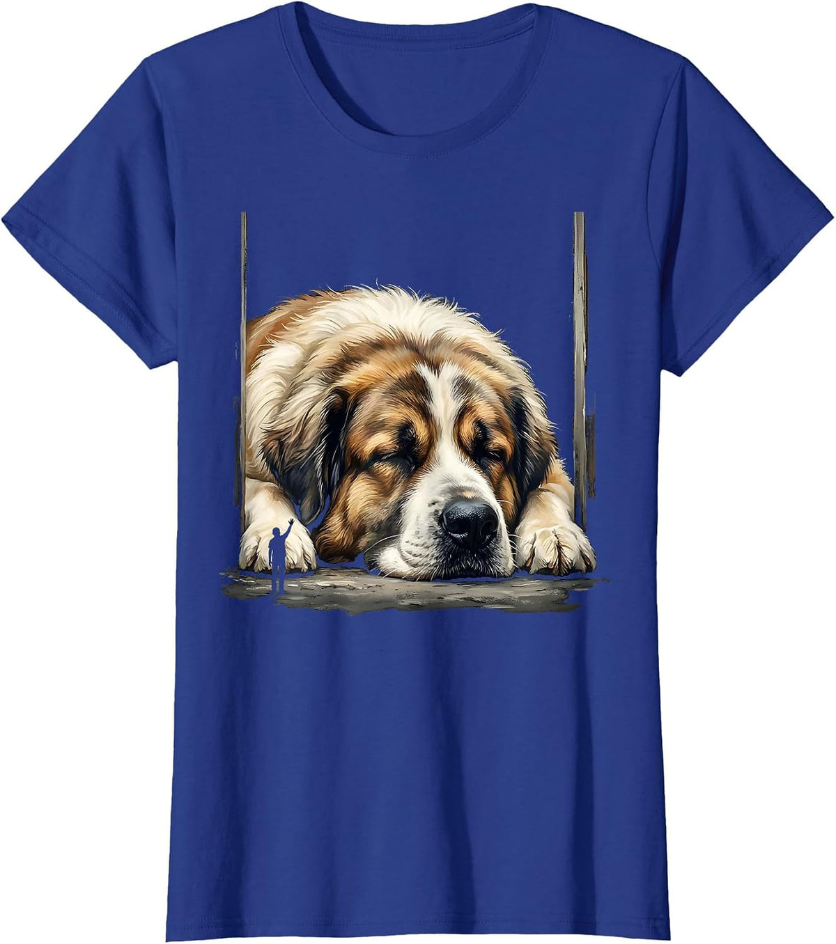 Women's Great Pyrenees Dog Owner Stubborn Funny Gift T-Shirt - Royal Blue