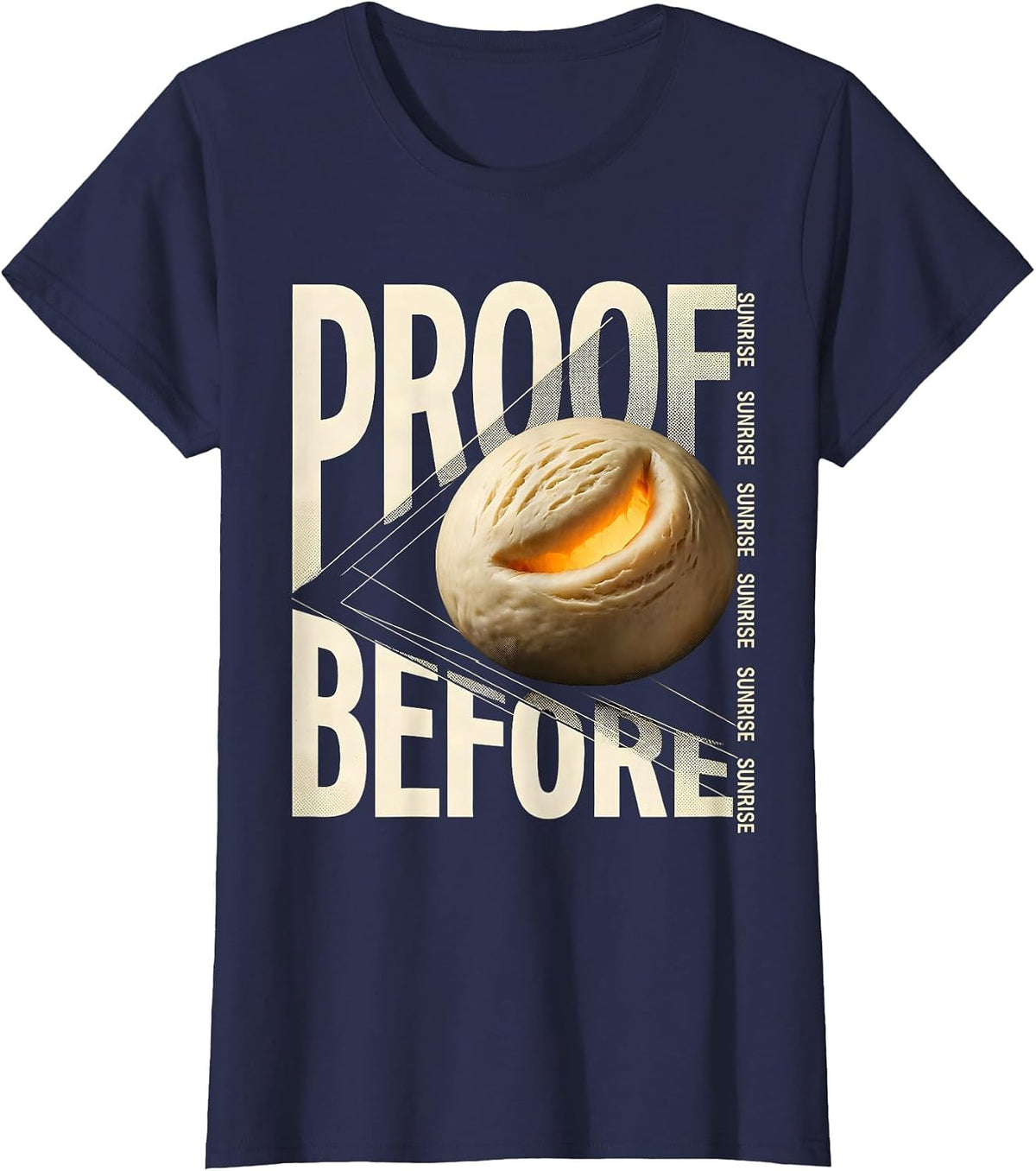 Women's Proof Before Sunrise Funny EMT Paramedic First Responder T-Shirt - Navy Blue